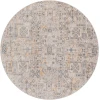 Livabliss Cardiff CDF2310 Charcoal Light Gray Area Rug 5 ft. 3 in. Round Round