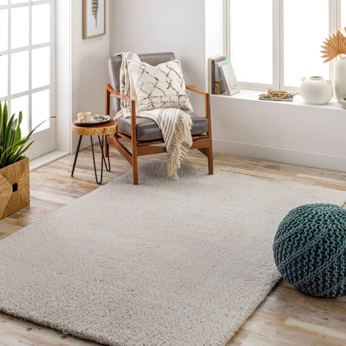 LIVABLISS Cloudy Shag Light Beige CDG-2301 3ft.11in. x 5ft.7in. Rect. Rug