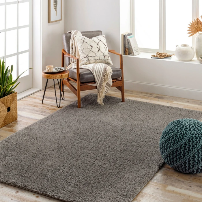 LIVABLISS Cloudy Shag Charcoal CDG-2304 3ft.11in. x 5ft.7in. Rect. Rug