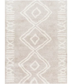Livabliss Cloudy Shag CDG2311 Light Grey Taupe Area Rug 6 ft. 7 in. X 9 ft. Rectangle