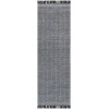 Surya Clover CEV2301 Black Light Slate Area Rug 2 ft. 6 in. X 8 ft. Runner