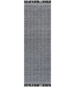 Surya Clover CEV2301 Black Light Slate Area Rug 2 ft. 6 in. X 8 ft. Runner