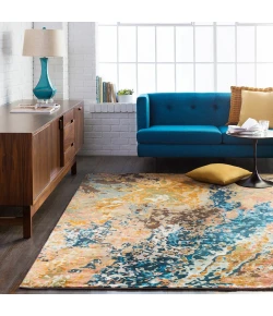 Surya Chemistry CHM2002 Navy Camel Area Rug 10 ft. X 14 ft. Rectangle