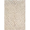 Livabliss City CIT2301 Light Gray Beige Area Rug 6 ft. 7 in. X 9 ft. Rectangle
