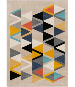 Livabliss City CIT2350 Mustard Aqua Area Rug 2 ft. 7 in. X 7 ft. 3 in. Runner