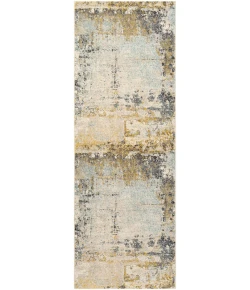 Livabliss City CIT2378 Mustard Aqua Area Rug 2 ft. 7 in. X 7 ft. 3 in. Runner