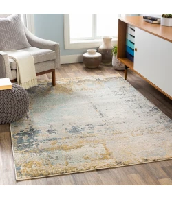 Livabliss City CIT2378 Mustard Aqua Area Rug 2 ft. 7 in. X 7 ft. 3 in. Runner
