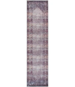 Livabliss Colin CLN2313 Plum Ink Blue Area Rug 2 ft. 7 in. X 10 ft. Runner
