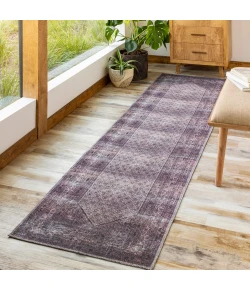 Livabliss Colin CLN2313 Plum Ink Blue Area Rug 2 ft. 7 in. X 10 ft. Runner