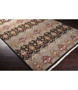 Surya Cambridge CMB8004 Medium Gray Black Area Rug 5 ft. 6 in. X 8 ft. 6 in. Rectangle