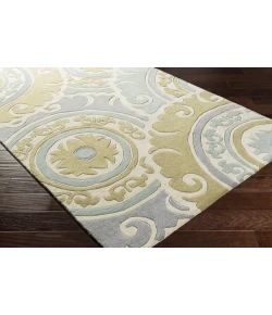 Surya Cosmopolitan COS9272 Tan Medium Gray Area Rug 8 ft. Round