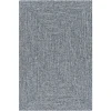 Livabliss Chesapeake Bay CPK2304 Dark Blue Medium Gray Area Rug 5 ft. X 7 ft. 6 in. Oval