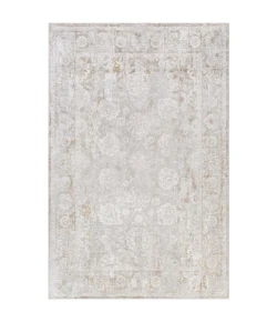 Livabliss Carmel CRL2305 Light Gray White Area Rug 5 ft. X 7 ft. 3 in. Rectangle