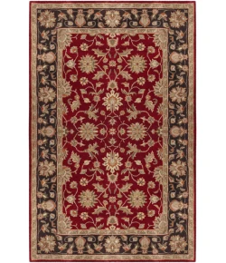 Livabliss Crowne CRN6013 Garnet Black Area Rug 8 ft. Star