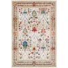 Livabliss Crafty CRT2311 Dark Red White Area Rug 7 ft. 10 in. X 9 ft. 10 in. Rectangle