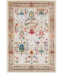 Livabliss Crafty CRT2311 Dark Red White Area Rug 7 ft. 10 in. X 9 ft. 10 in. Rectangle