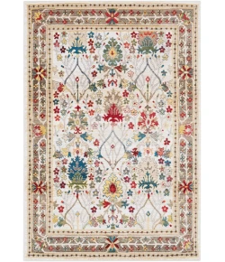 Livabliss Crafty CRT2311 Dark Red White Area Rug 2 ft. 7 in. X 4 ft. 11 in. Rectangle
