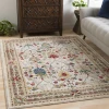 Livabliss Crafty CRT2311 Dark Red White Area Rug 2 ft. 7 in. X 4 ft. 11 in. Rectangle