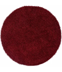 Surya Croix CRX2996 Bright Red Black Area Rug 9 ft. Round