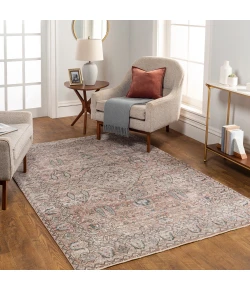 Livabliss Carlisle CSI2305 Dusty Pink Medium Brown Area Rug 5 ft. 3 in. Round