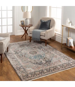 Livabliss Carlisle CSI2307 Dusty Pink Sage Area Rug 5 ft. 3 in. Round