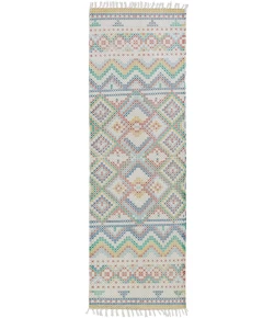 Surya Chaska CSK1300 Blue Rose Area Rug 2 ft. 6 in. X 8 ft. Runner