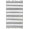 Livabliss Cotone CTE2300 White Denim Area Rug 6 ft. X 9 ft. Rectangle