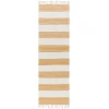Livabliss Cotone CTE2302 White Camel Area Rug 2 ft. 6 in. X 8 ft. Runner