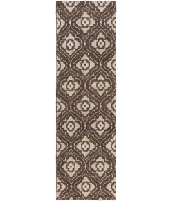 Surya Cypress CYP1013 Dark Brown Beige Area Rug 2 ft. 6 in. X 8 ft. Runner