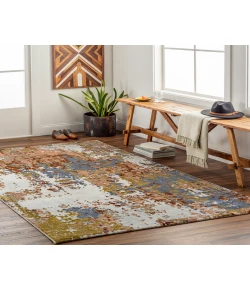 Livabliss Delight DLG2305 Denim Mustard Area Rug 9 ft. 2 in. X 12 ft. 9 in. Rectangle