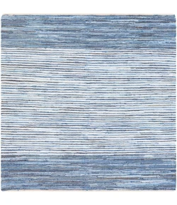 Livabliss Denim DNM1001 Bright Blue Navy Area Rug 8 ft. Square