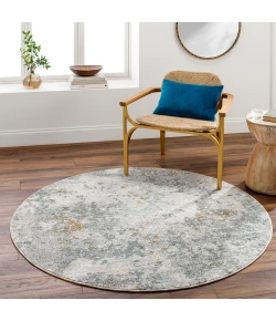 Livabliss Dresden DRE2302 Dusty Sage Taupe Area Rug 5 ft. 3 in. Round Round