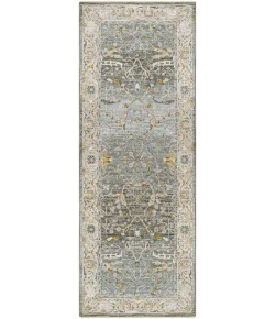 Livabliss Dresden DRE2310 Deep Teal Dusty Sage Area Rug 2 ft. 7 in. X 7 ft. 3 in. Runner