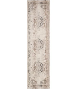 Livabliss Dublin DUB2301 Dark Brown Taupe Area Rug 2 ft. 7 in. X 10 ft. 2 in. Runner