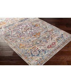 Livabliss Dublin DUB2308 White Burnt Orange Area Rug 2 ft. 7 in. X 10 ft. 2 in. Runner