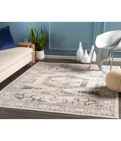 Livabliss Dublin DUB2311 Aqua Charcoal Area Rug 2 ft. 7 in. X 10 ft. 2 in. Runner