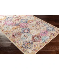 Livabliss Dublin DUB2312 Bright Pink Burgundy Area Rug 2 ft. 7 in. X 10 ft. 2 in. Runner