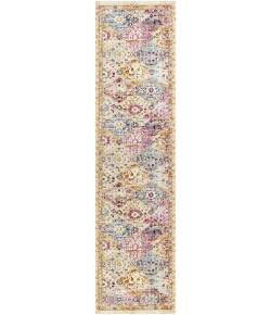 Livabliss Dublin DUB2312 Bright Pink Burgundy Area Rug 2 ft. 7 in. X 10 ft. 2 in. Runner