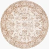 Livabliss Da Vinci Cream DVC-2302 6 ft. 7 in. X 6 ft. 7 in. Round Rug
