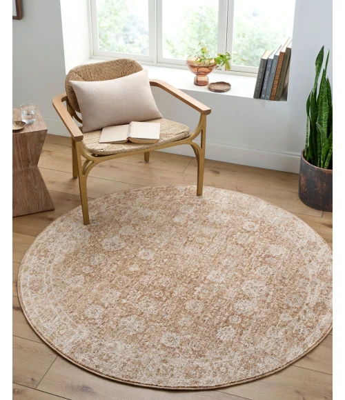 Livabliss Da Vinci Cream DVC-2305 7 ft. 10 in. X 7 ft. 10 in. Round Rug