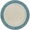 Livabliss Elena EAE2300 Teal Light Gray Area Rug 8 ft. Round Round