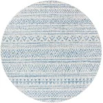 Livabliss Eagean EAG2306 Denim Dark Blue Area Rug 7 ft. 10 in. Round