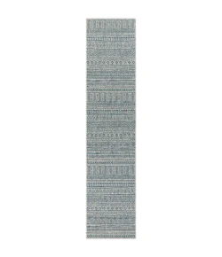 Livabliss Eagean EAG2307 Aqua Black Area Rug 10 ft. X 14 ft. Rectangle
