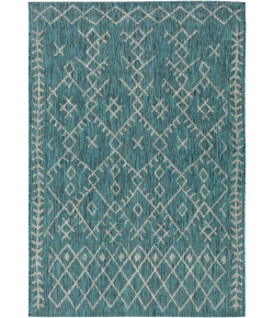 Livabliss Eagean EAG2330 Aqua Black Area Rug 2 ft. 7 in. X 10 ft. Runner