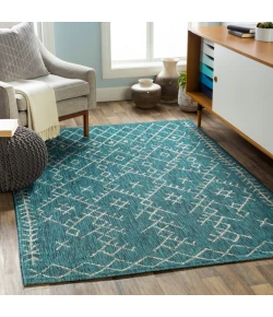 Livabliss Eagean EAG2330 Aqua Black Area Rug 2 ft. 7 in. X 10 ft. Runner
