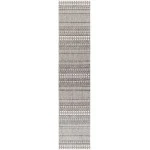 Livabliss Eagean EAG2345 Black White Area Rug 2 ft. 7 in. X 12 ft. Runner