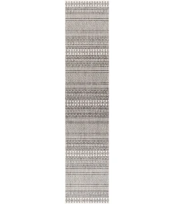 Livabliss Eagean EAG2345 Black White Area Rug 2 ft. 7 in. X 12 ft. Runner