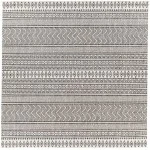 Livabliss Eagean EAG2345 Black White Area Rug 7 ft. 10 in. Square
