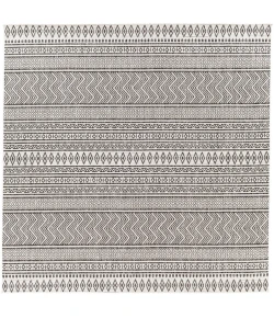 Livabliss Eagean EAG2345 Black White Area Rug 7 ft. 10 in. Square