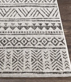 Livabliss Eagean EAG2347 Black White Area Rug 2 ft. X 2 ft. 11 in. Rectangle